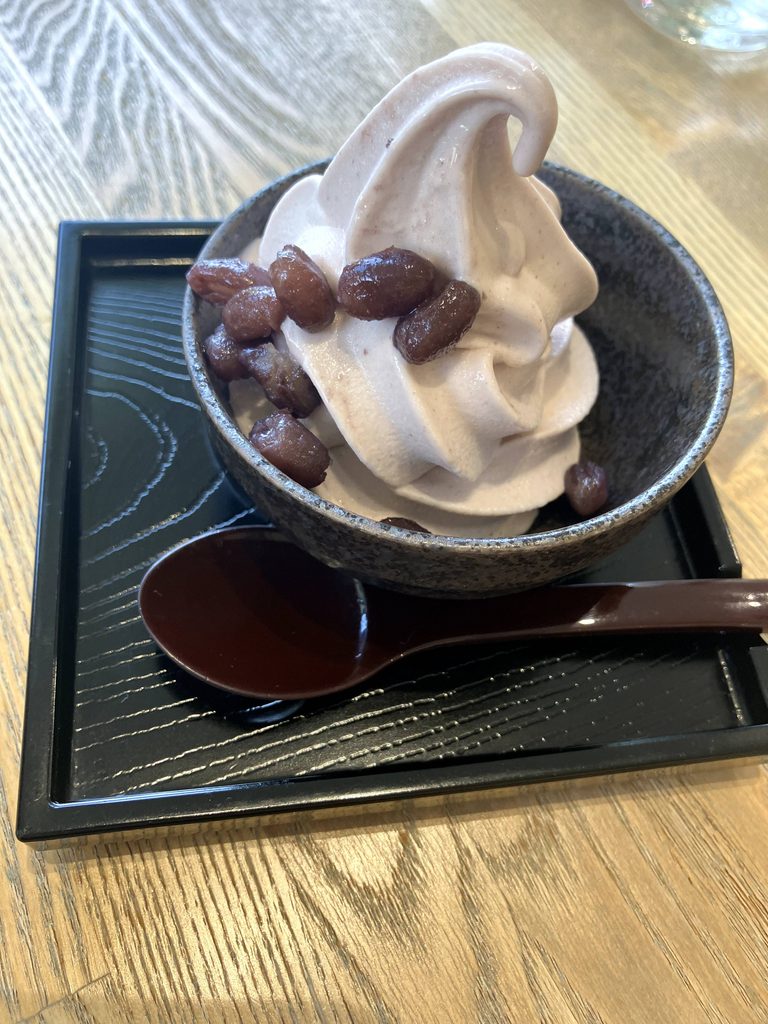 ミュージアムレストランのあずきソフト