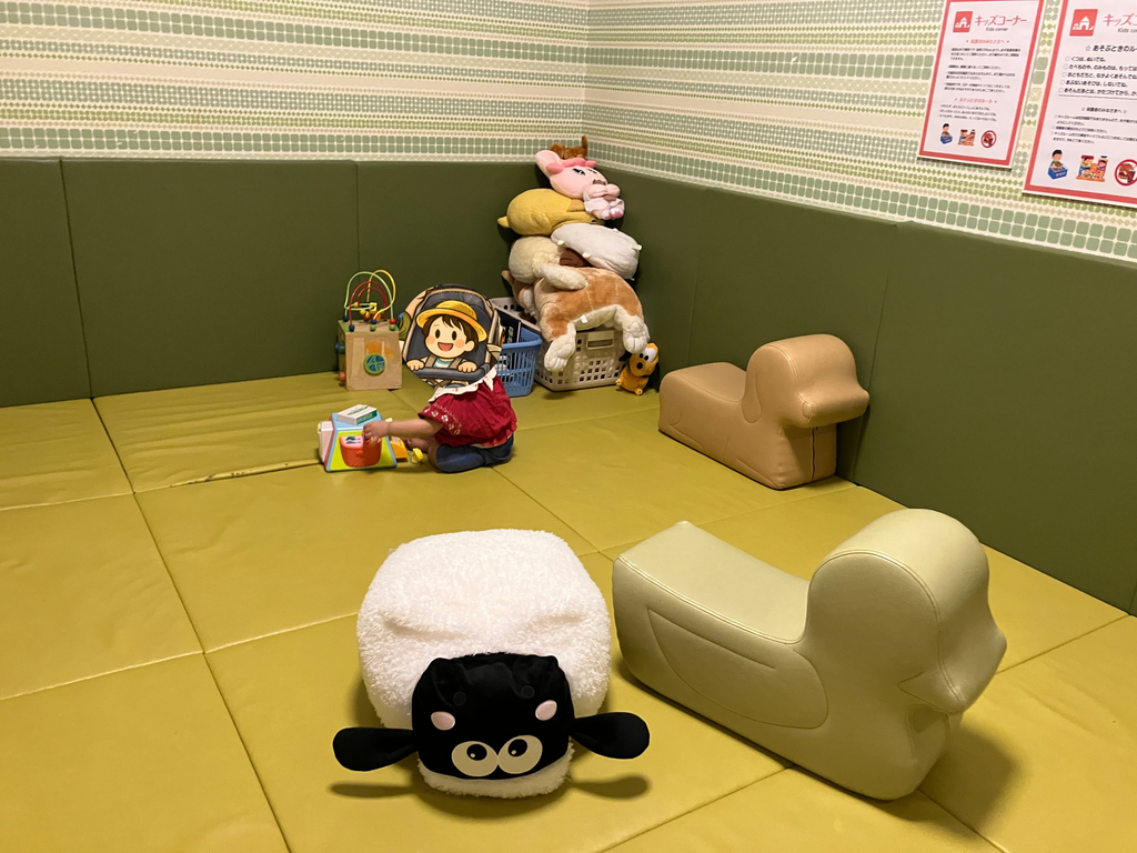 夕食会場の奥にあるキッズスペース